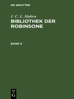 cover image of Bibliothek der Robinsone, Band 5